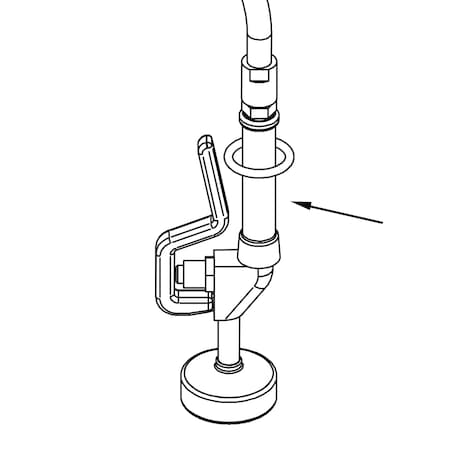 Bk Resources Pre-Rinse Spray Handle, Handle Replacement BKH-HANDLE